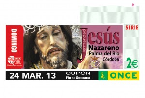 Cupón dedicado a la Hermandad Jesús Nazareno de Palma del Río en Córdoba
