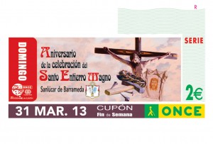 Cupón dedicado al Aniversario de la celebración del Santo Entierro Magno de Sanlúcar de Barrameda