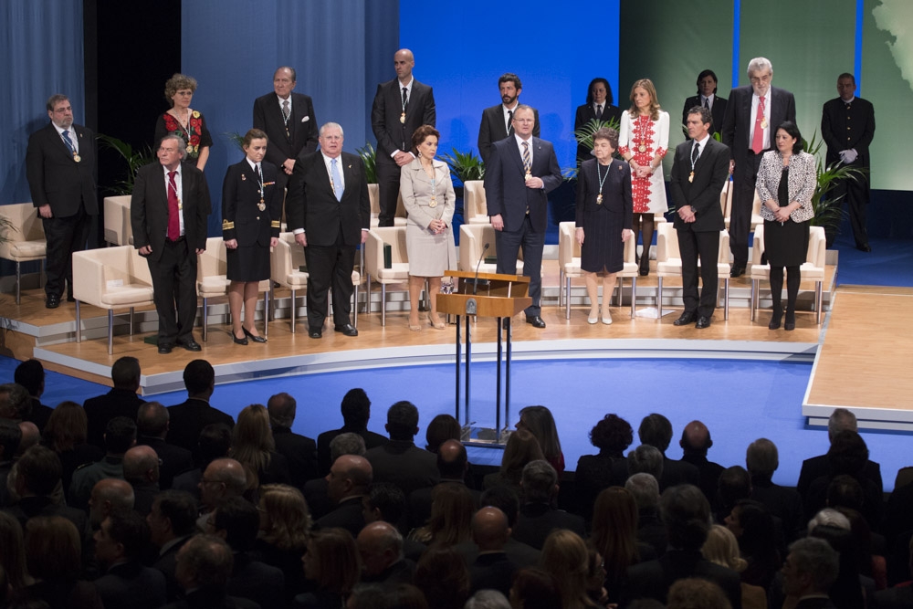 Perspectiva de todos los premiados