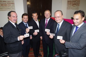 Presentación del cupón dedicado al Cristo de Ánimas de Ciegos de Málaga