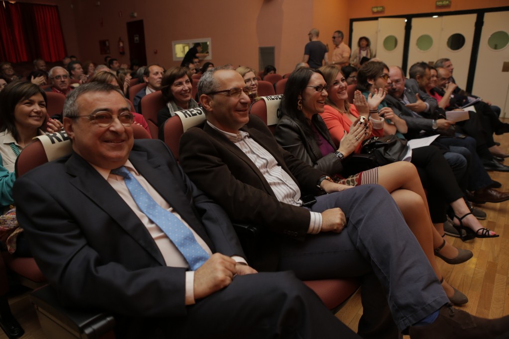 En la imagen, el jurado disfrutando de las actuaciones