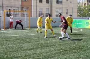 Imagen del partido entre Málaga y Granada en la categoría B1