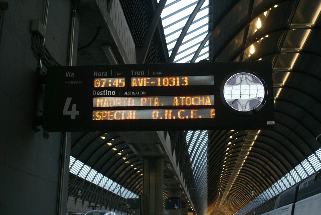 Imagen del reloj del AVE