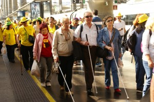 Los andaluces llegando a Atocha