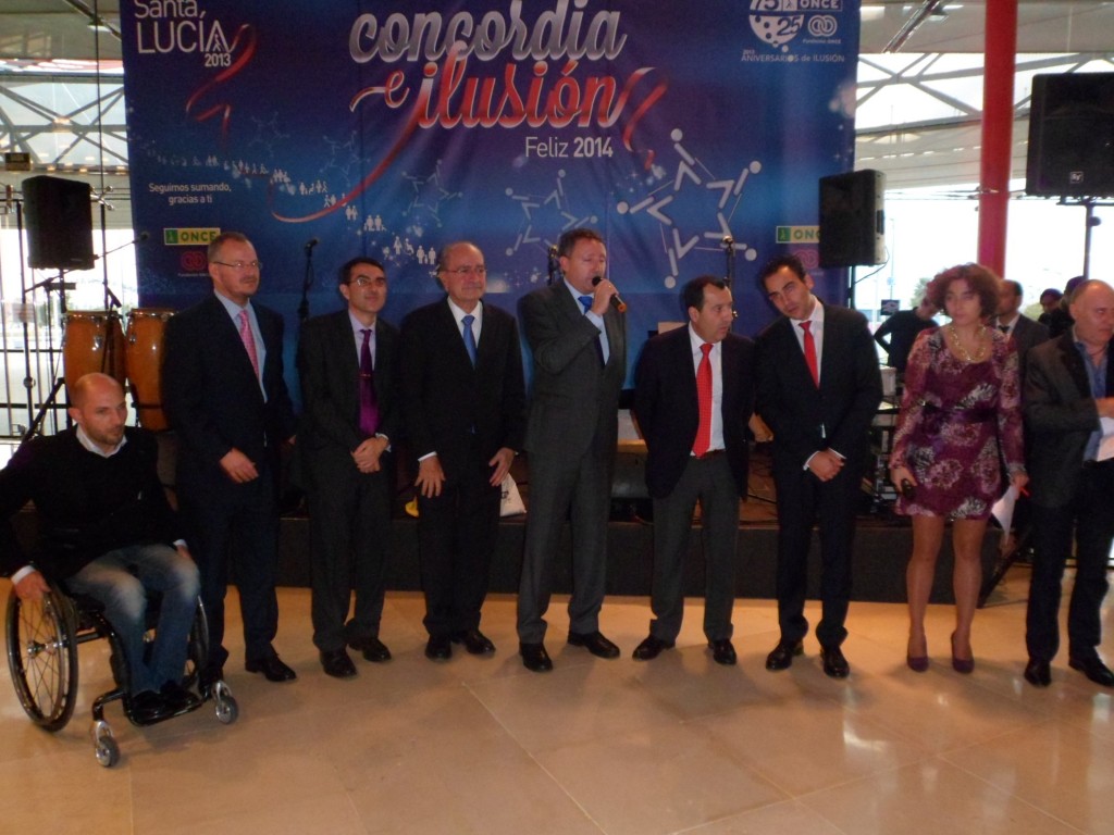 El director de ONCE Málaga, Cristobal Hernández, en un momento de su intervención
