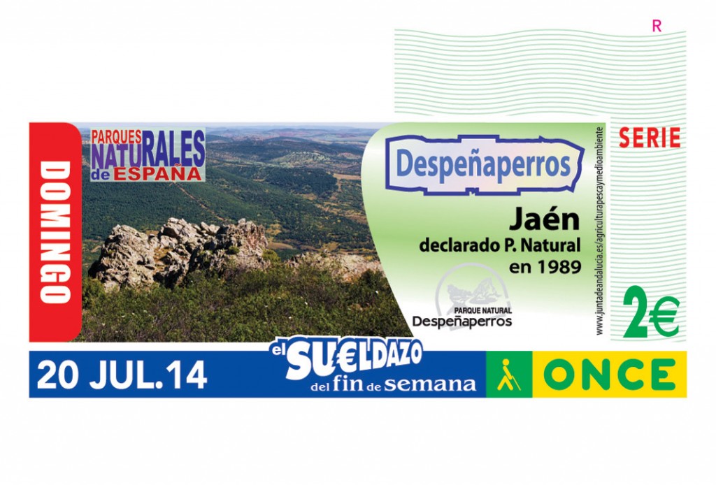 Cupón dedicado al Parque Natural de Despeñaperros