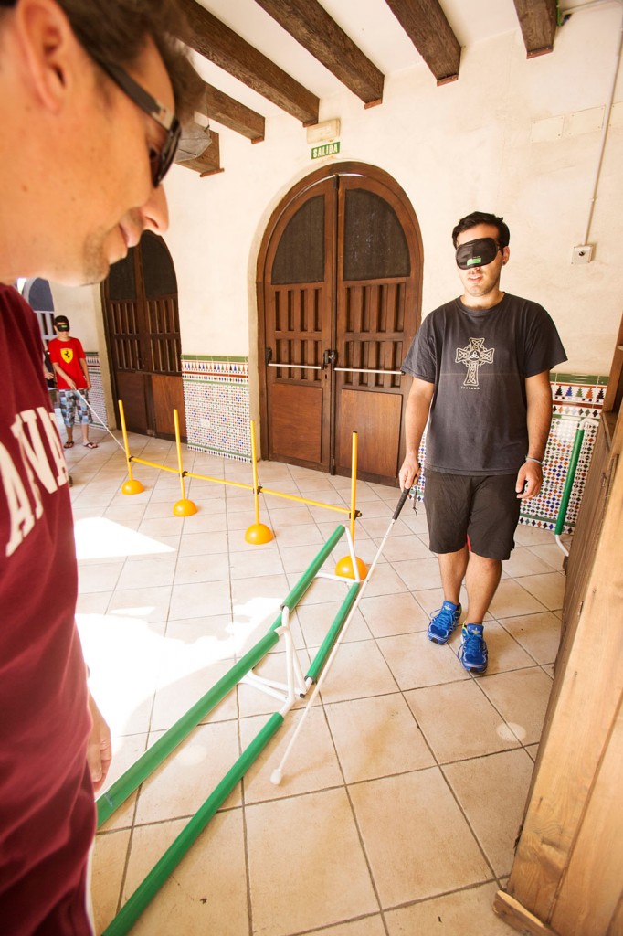 Circuito para ponerse en la piel de las personas ciegas