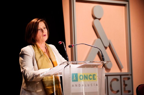 La consejera de Igualdad, Salud y Política Social de la Junta de Andalucía, María José Sánchez, durante el acto de toma de posesión del nuevo delegado territorial de Andalucía, Cristóbal Martínez La consejera de Igualdad, Salud y Política Social de la Junta de Andalucía, María José Sánchez, durante el acto de toma de posesión del nuevo delegado territorial de Andalucía, Cristóbal Martínez