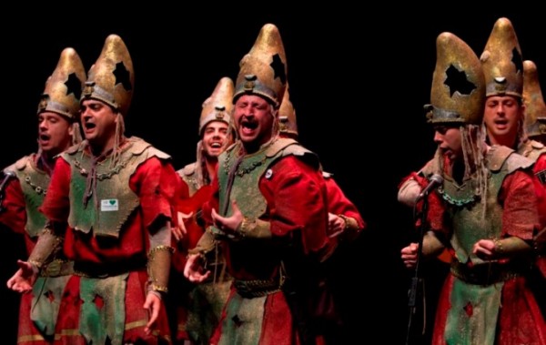 'Los Gadiritas' en mitad de la actuación 'Los Gadiritas' en mitad de la actuación