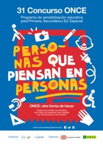 Cartel del 31 Concurso Escolar ONCE y su Fundación Cartel del 31 Concurso Escolar ONCE y su Fundación