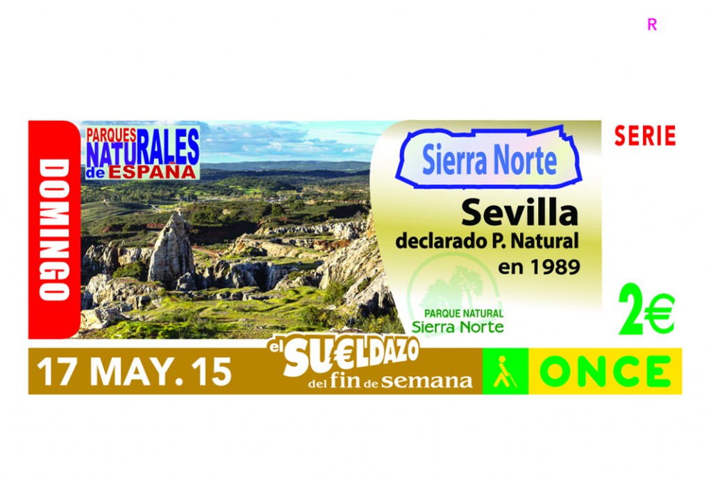 Cupón dedicado al Parque Natural de la Sierra Norte de Sevilla