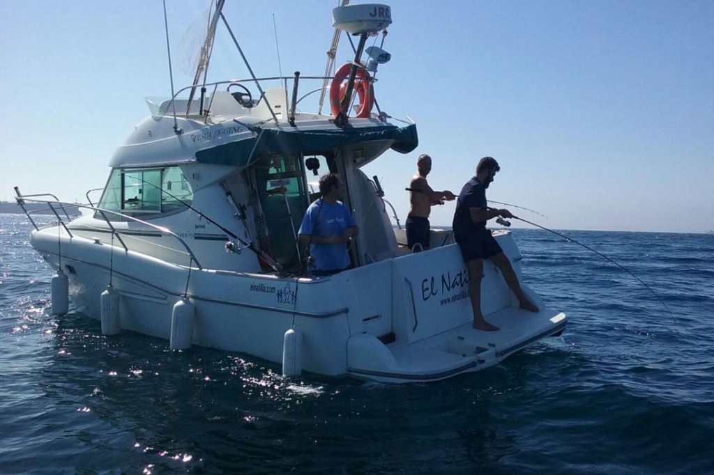 En plena manga de pesca