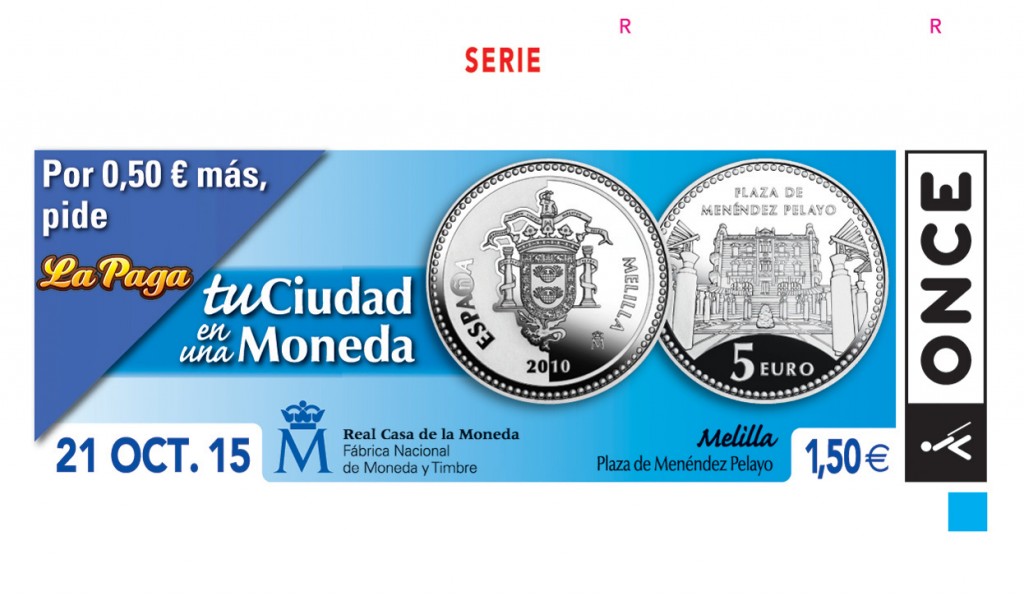 Sorteo dedicado a Melilla en la serie monográfica Tu ciudad en una moneda