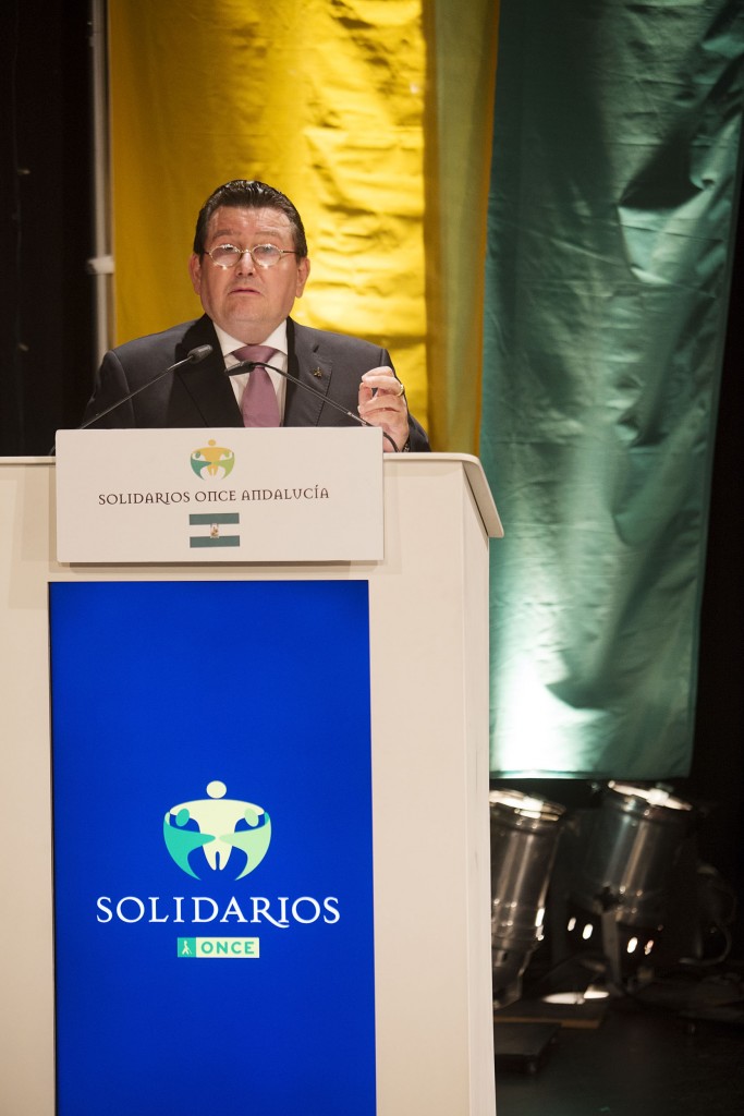 Intervención del director general de la ONCE, Ángel Sánchez, durante la entrega de Premios Solidarios ONCE 2015