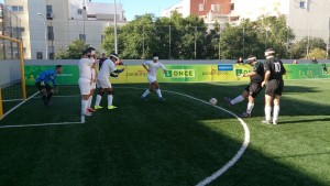 Foto de los jugadores en uno de los partidos entre el equipo del Málaga y Granada