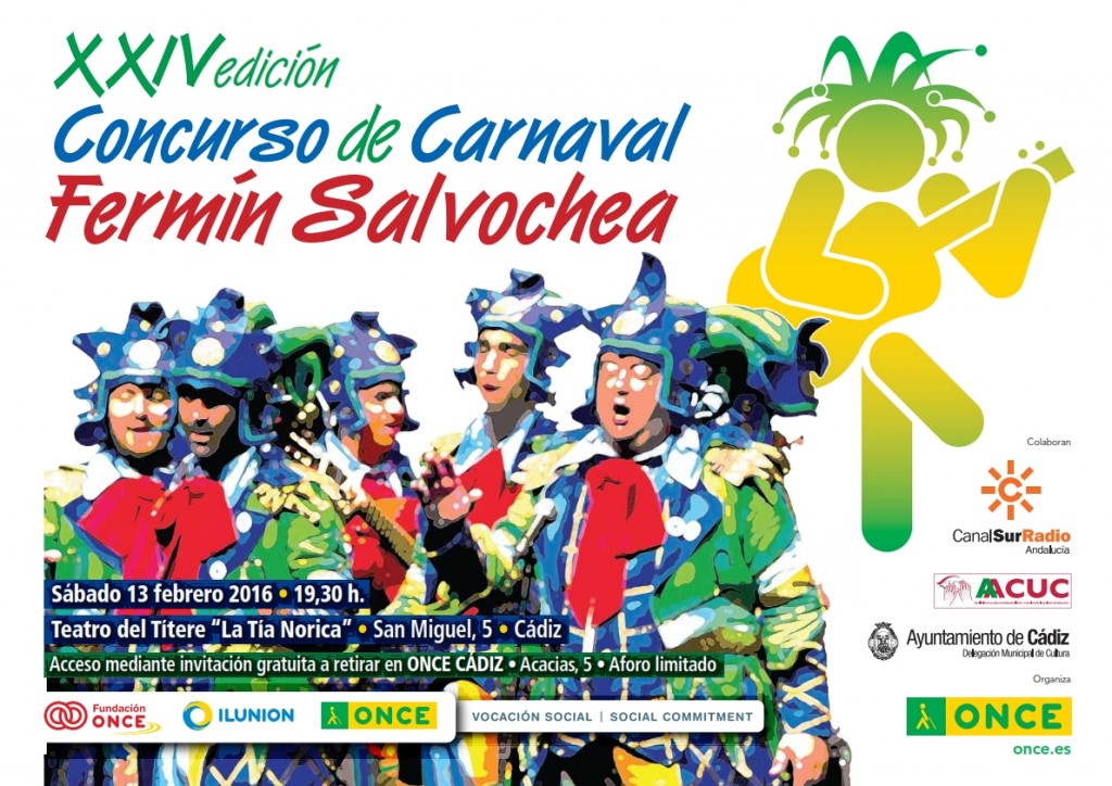 Cartel de la XXIV edición del Concurso de Carnaval Fermín Salvochea