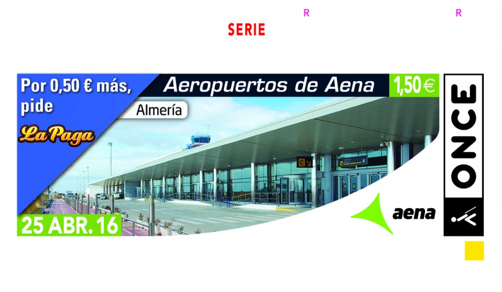 Cupón dedicado al aeropuerto de Almería