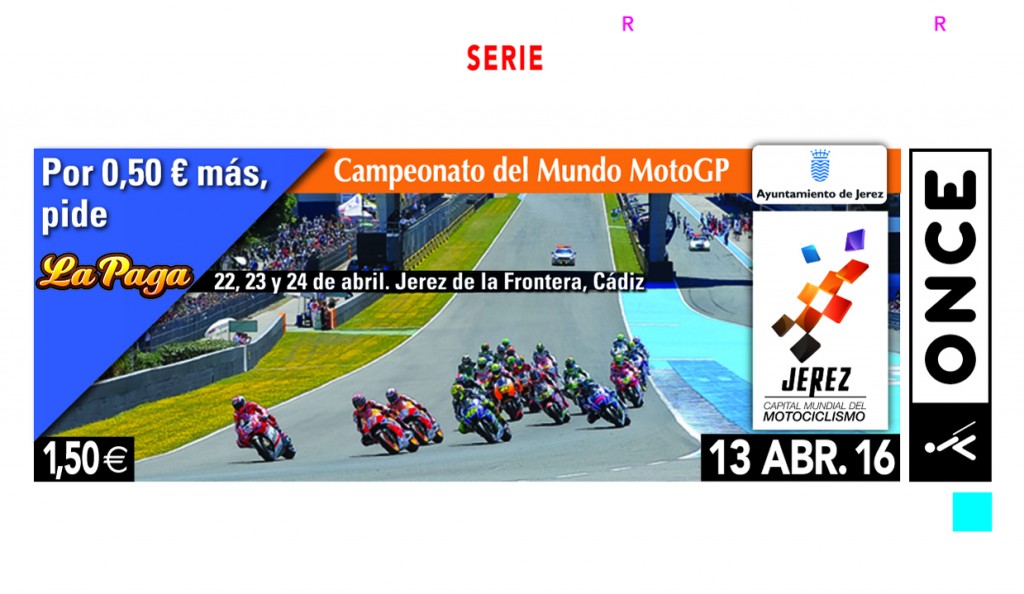 Cupón dedicado al mundial de motociclismo de Jerez