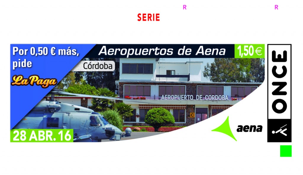 Cupón dedicado al aeropuerto de Córdoba