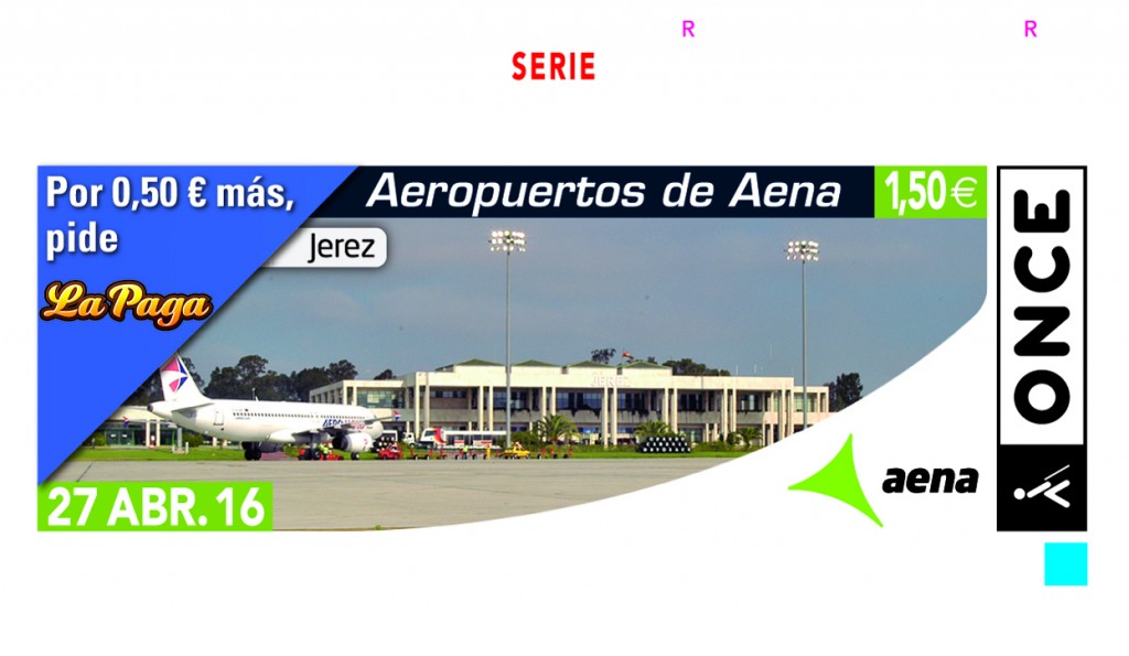 Cupón dedicado al aeropuerto de Jerez