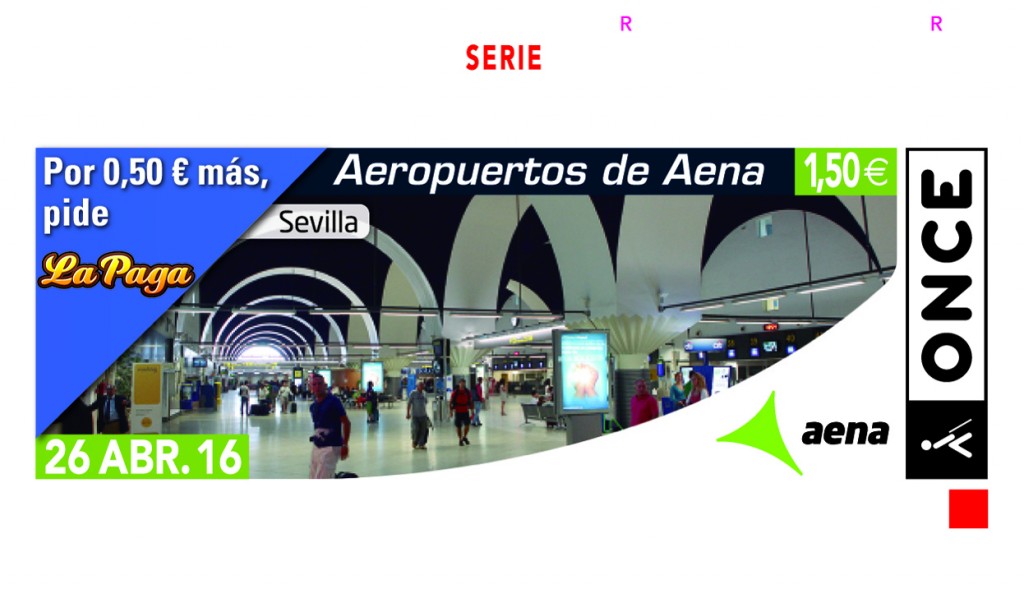 Cupón dedicado al aeropuerto de Sevilla