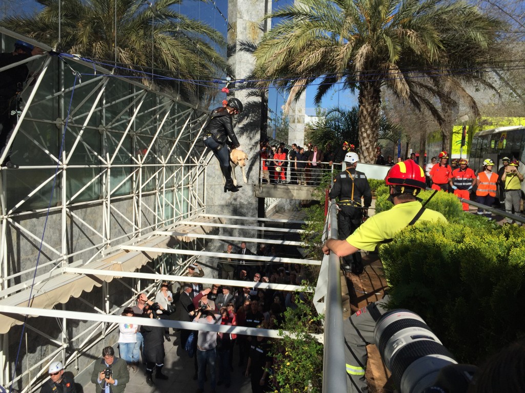 Imagen general de los integrantes que intervinieron en el rescate