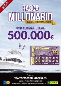 Imagen del Rasca Millonario de la ONCE