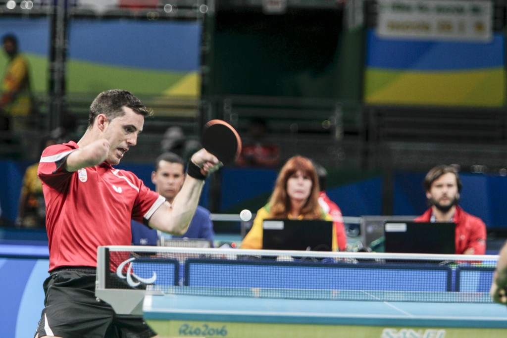 Ruiz en pleno gesto de esfuerzo durante el partido