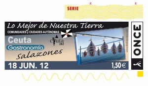Cupón del 18 de junio dedicado a la gastronomía de Ceuta, los salazones