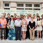 Los finalistas junto a Ventura Pazos y demás miembros del consejo