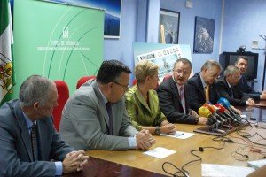 Un momento de la intervención del delegado territorial en la presentación del cupón