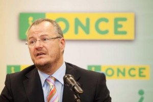 Primer plano del delegado territorial de la ONCE en Andalucía, Patricio Cárceles