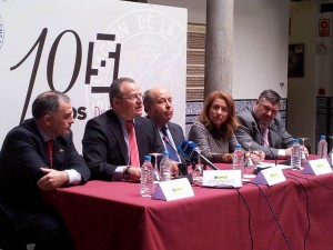 Intervención del delegado territorial de la ONCE en Andalucía, Ceuta y Melilla, Patricio Cárceles