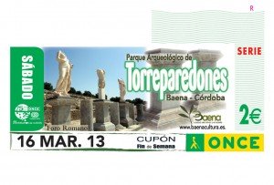 Cupón dedicado al Parque Arqueológico de Torreparedones en Baena (Córdoba)